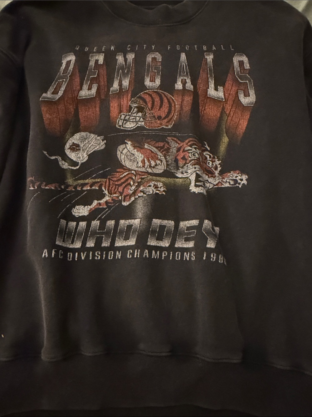 Abercrombie & Fitch Black Bengals Graphic Sweatshirt